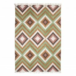 Eva Padberg Collection Teppich Lohals - Baumwollstoff - Mehrfarbig