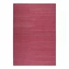 Esprit Home Teppich Rainbow Kelim handgewebt - Baumwolle - Weinrot - 80 x 150 cm