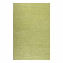 Esprit Home Teppich Rainbow Kelim handgewebt - Baumwolle - Pistaziengrün - 80 x 150 cm