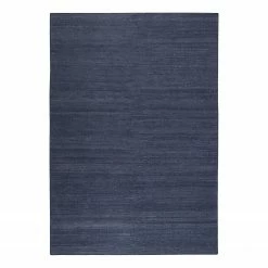 Esprit Home Teppich Rainbow Kelim handgewebt - Baumwolle - Marineblau - 130 x 190 cm