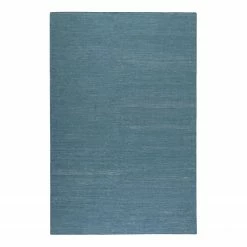 Esprit Home Teppich Rainbow Kelim handgewebt - Baumwolle - Petrol - 130 x 190 cm