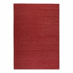 Esprit Home Teppich Rainbow Kelim handgewebt - Baumwolle - Kirschrot - 130 x 190 cm