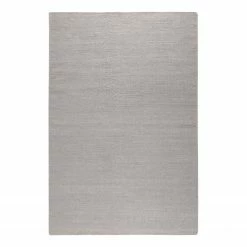 Esprit Home Teppich Rainbow Kelim handgewebt - Baumwolle - Rauchgrau - 130 x 190 cm