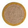 Top Square Juteteppich Zaafarana - Jute - Beige / Gelb